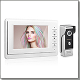 Цветной HD видеодомофон (белый) с экраном 7 дюймов Eplutus EP-7400