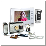 Комплект цветной видеодомофон Eplutus EP-7300-W и электромеханический замок Anxing Lock – AX066